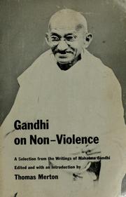 Cover of: Gandhi on non-violence by Mohandas Karamchand Gandhi