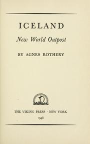 Cover of: Iceland, new world outpost.