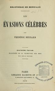 Cover of: Les évasions célèbres