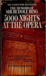 Cover of: 5000 nights at the opera. by Bing, Rudolf Sir