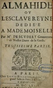 Cover of: Almahide, ou, L'esclave reine: dédiée à Mademoiselle