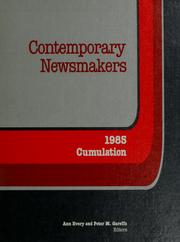 Cover of: Contemporary newsmakers: a biographical guide to people in the news...