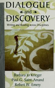 Cover of: Dialogue and discovery by Barbara Jo Krieger