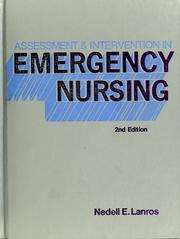 Cover of: Assessment & intervention in emergency nursing by Nedell E. Lanros