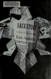 Cover of: Backstory: inside the business of news