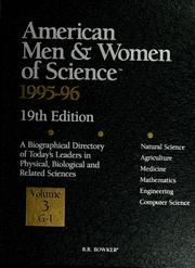 American men & women of science, 1995-96 by R.R. Bowker Company