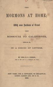 The Mormons at home by Ferris, Benjamin G Mrs