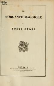 Cover of: Il Morgante Maggiore