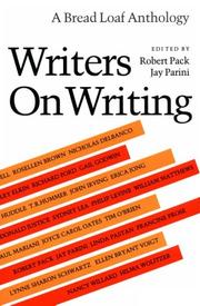 Cover of: Writers on writing by edited by Robert Pack, Jay Parini.