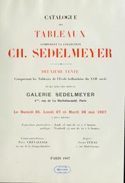 Cover of: Catalogue de tableaux composant la collection Ch. Sedelmeyer