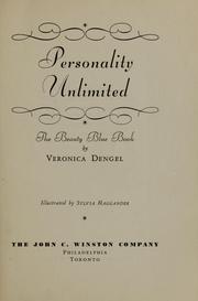 Cover of: Personality unlimited: the beauty blue book