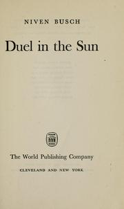Cover of: Duel in the sun.