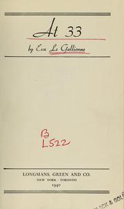 Cover of: At 33