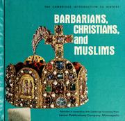 Cover of: Barbarians, Christians, and Muslims by Trevor Cairns