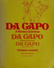 Cover of: Da capo by Graziana Lazzarino