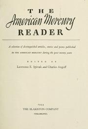 The  American mercury reader by Lawrence E. Spivak