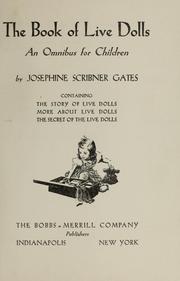 Cover of: The book of live dolls: an omnibus for children