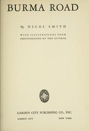 Cover of: Burma road by Nicol Smith