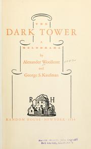 Cover of: The dark tower: a melodrama
