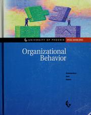 Cover of: Organizational Behavior (Wiley Series in Management)