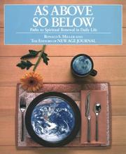 Cover of: As above, so below: paths to spiritual renewal in daily life