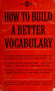 Cover of: How to build a better vocabulary