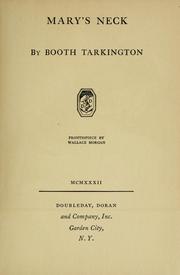 Cover of: Mary's neck by Booth Tarkington
