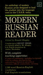 Cover of: Modern Russian reader: Soviet prose