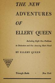 Cover of: The new adventures of Ellery Queen: including eight new problems in deduction and one amazing short novel