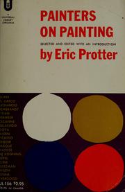 Cover of: Painters on painting. by Eric Protter