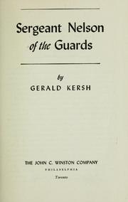 Cover of: Sergeant Nelson of the Guards