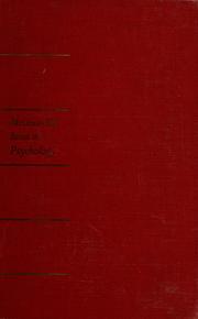 Cover of: Physiological psychology by Clifford Thomas Morgan