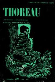 Cover of: Thoreau: a collection of critical essays.