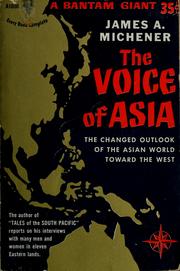 Cover of: The voice of Asia by James A. Michener