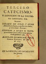 Cover of: Tercero catecismo, y exposicion de la doctrina christiana por sermones by Catholic Church. Province of Lima. Concilio Provincial (1583)