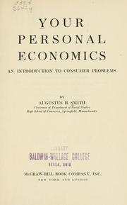 Cover of: Your personal economics: an introduction to consumer problems