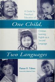 Cover of: One child, two languages by Patton O. Tabors