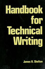 Cover of: Handbook for technical writing by James H. Shelton
