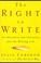 Cover of: The right to write