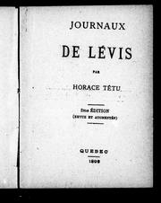 Cover of: Journaux de Lévis