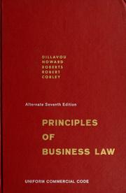 Cover of: Principles of business law by Essel Ray Dillavou