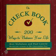 Cover of: The check book: 200 ways to balance your life