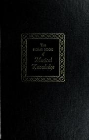Cover of: The home book of musical knowledge