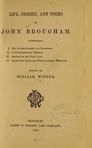 Cover of: Life, stories, and poems of John Brougham ... by John Brougham