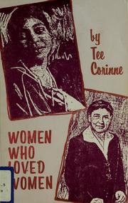 Women who loved women by Tee Corinne