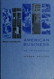 Cover of: American business by Ferdinand F. Mauser