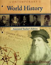 Cover of: Contemporary's world history