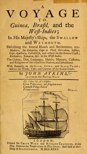 A voyage to Guinea, Brasil and the West Indies .. by Atkins, John
