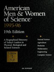 American men & women of science, 1995-96 by R.R. Bowker Company