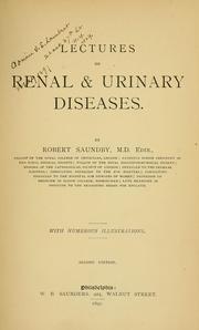 Cover of: Lectures on renal & urinary diseases